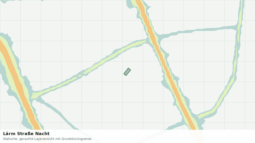 Statische Kartenansicht: Lärm Straße Nacht