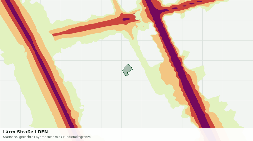 Statische Kartenansicht: Lärm Straße LDEN