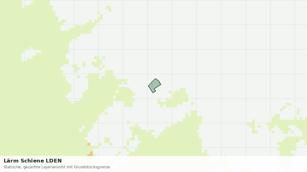 Statische Kartenansicht: Lärm Schiene LDEN