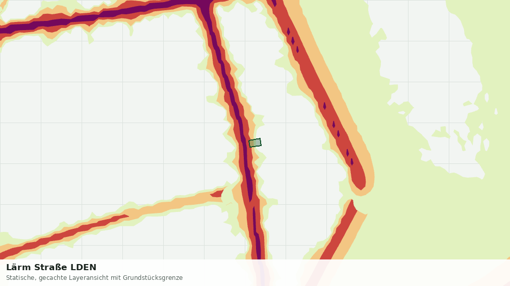 Statische Kartenansicht: Lärm Straße LDEN