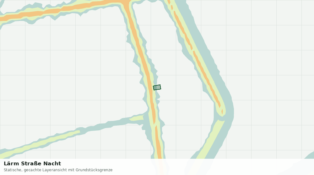 Statische Kartenansicht: Lärm Straße Nacht