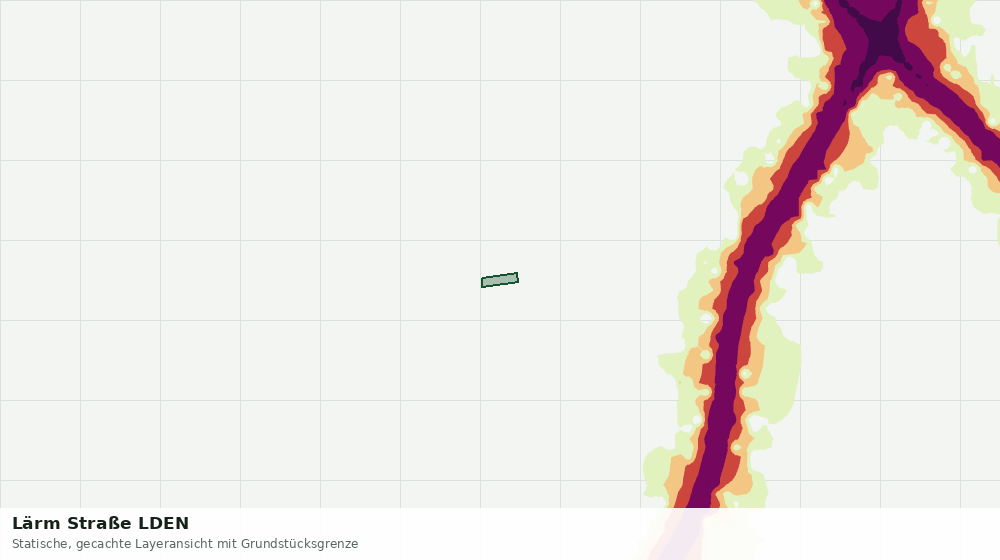 Statische Kartenansicht: Lärm Straße LDEN