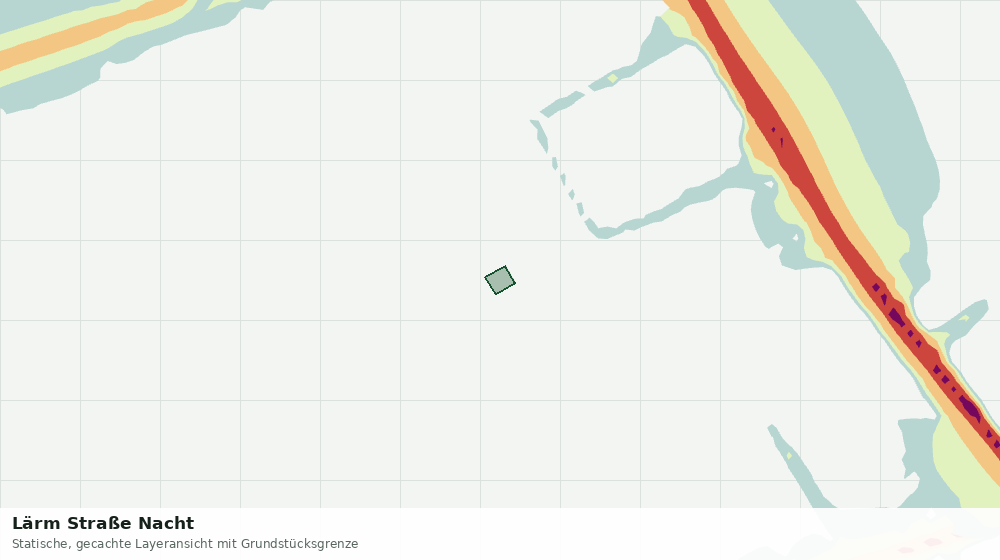 Statische Kartenansicht: Lärm Straße Nacht