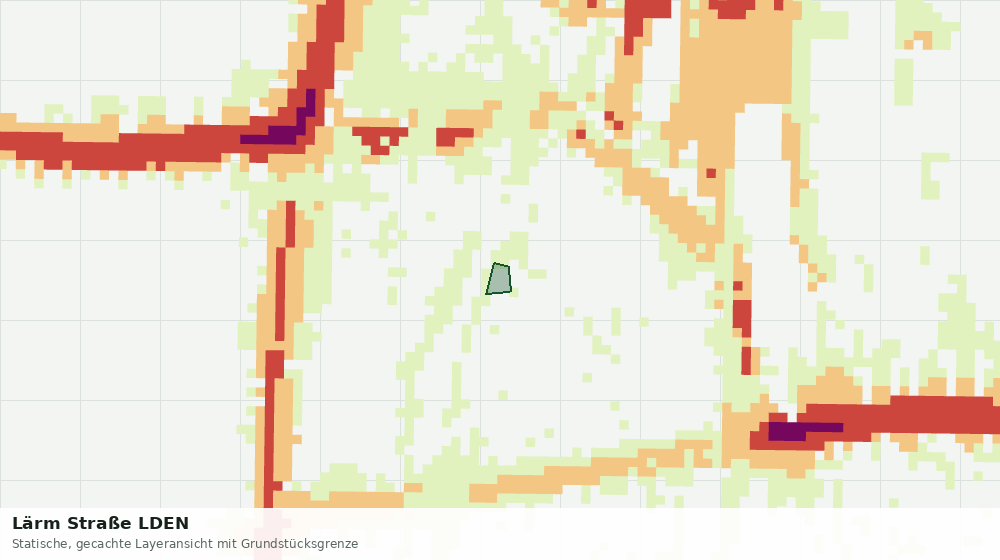 Statische Kartenansicht: Lärm Straße LDEN