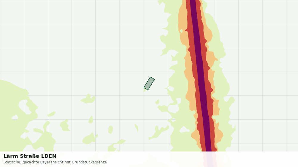 Statische Kartenansicht: Lärm Straße LDEN