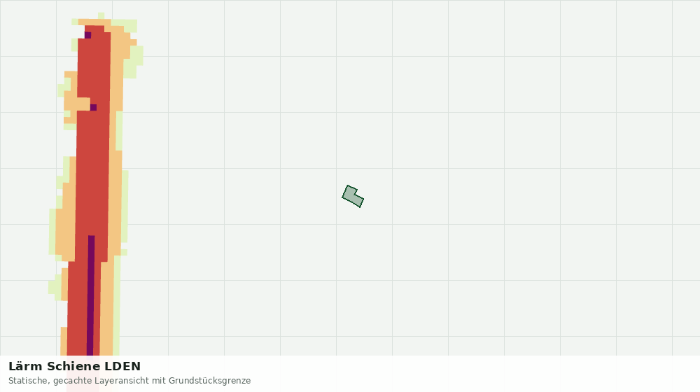 Statische Kartenansicht: Lärm Schiene LDEN