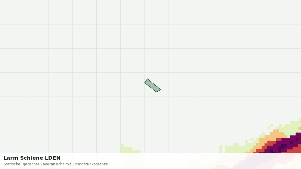 Statische Kartenansicht: Lärm Schiene LDEN