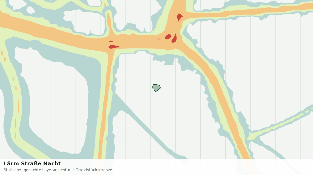Statische Kartenansicht: Lärm Straße Nacht