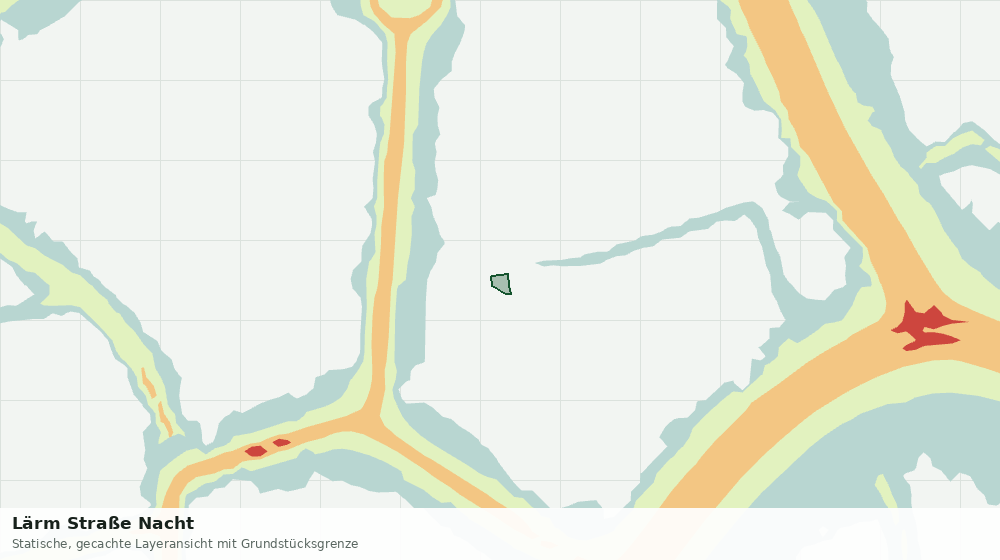 Statische Kartenansicht: Lärm Straße Nacht