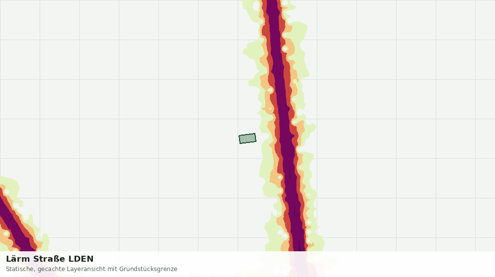Statische Kartenansicht: Lärm Straße LDEN