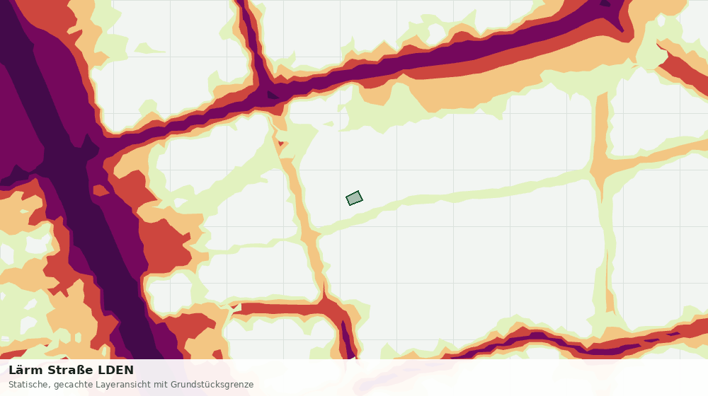 Statische Kartenansicht: Lärm Straße LDEN