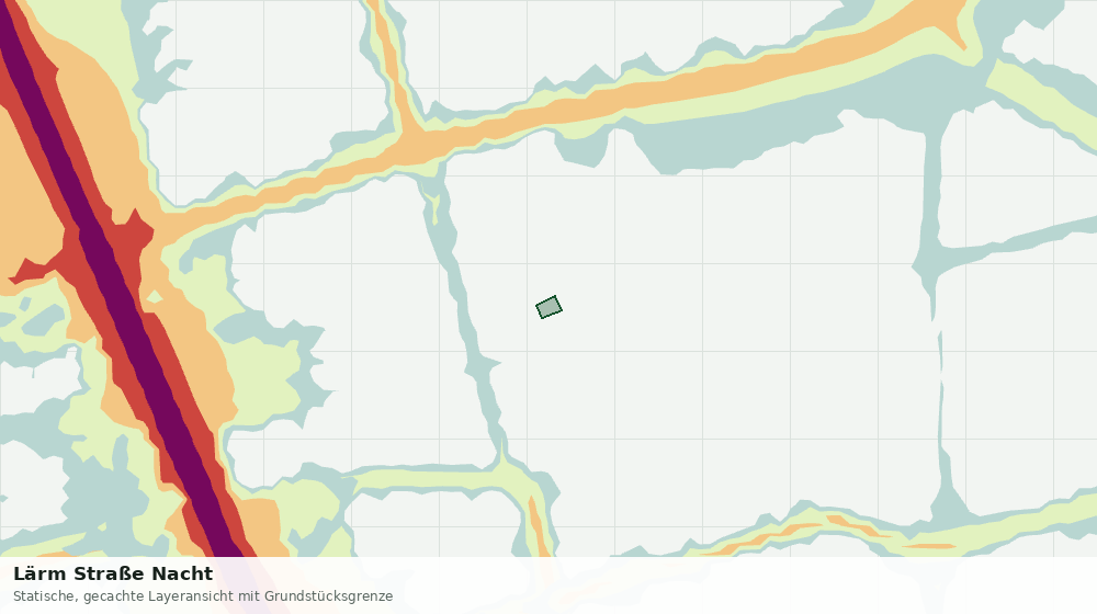 Statische Kartenansicht: Lärm Straße Nacht