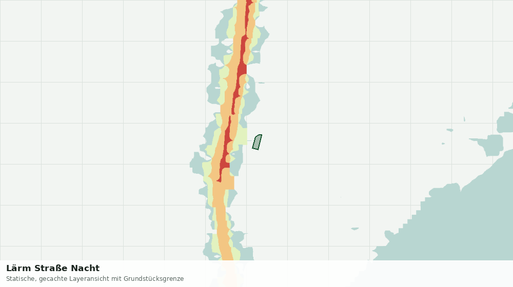 Statische Kartenansicht: Lärm Straße Nacht