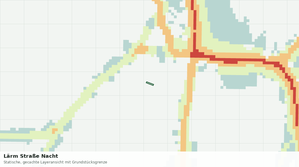 Statische Kartenansicht: Lärm Straße Nacht