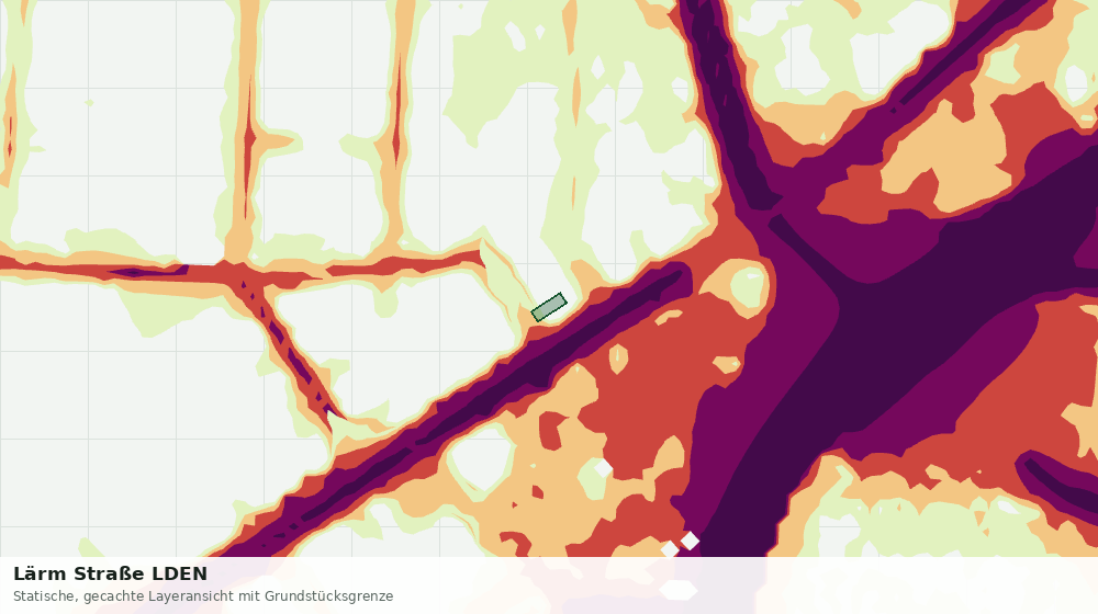 Statische Kartenansicht: Lärm Straße LDEN