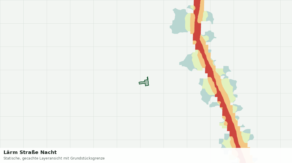 Statische Kartenansicht: Lärm Straße Nacht