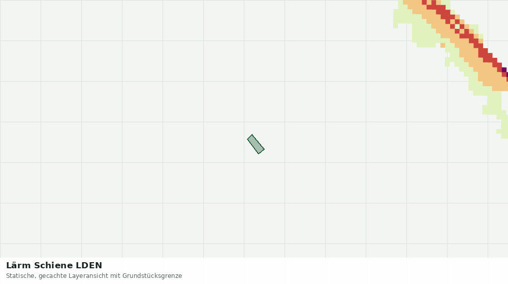 Statische Kartenansicht: Lärm Schiene LDEN