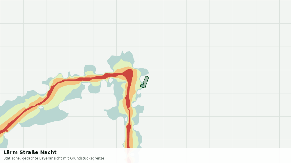 Statische Kartenansicht: Lärm Straße Nacht