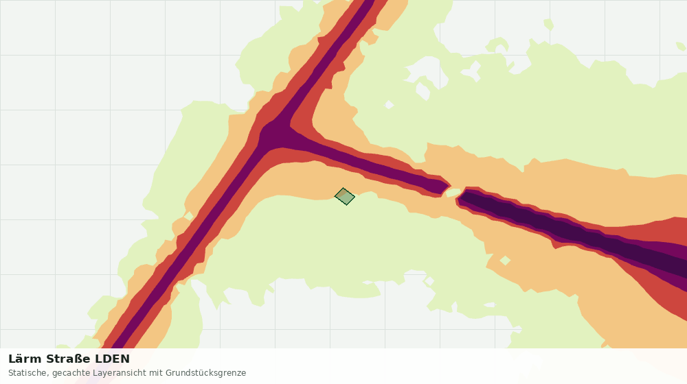 Statische Kartenansicht: Lärm Straße LDEN