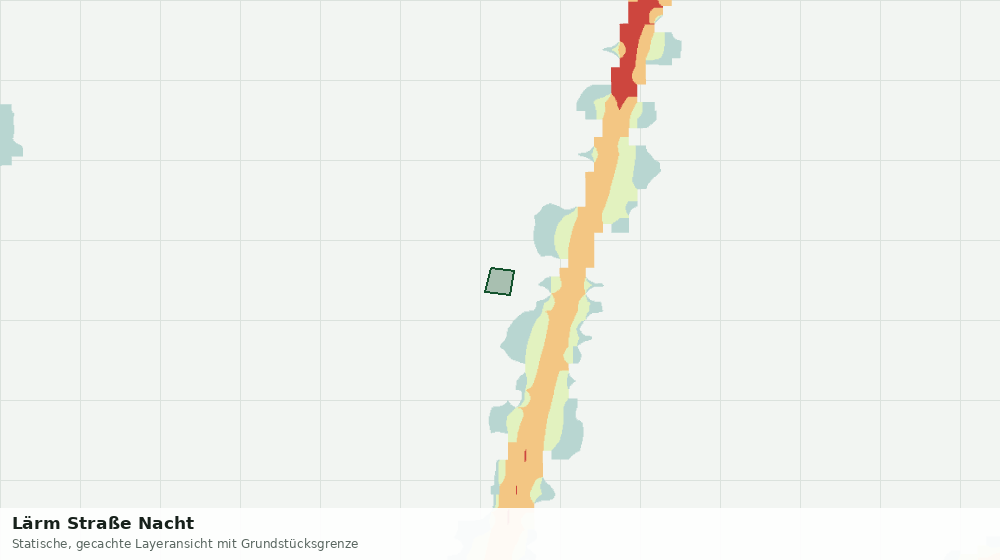 Statische Kartenansicht: Lärm Straße Nacht