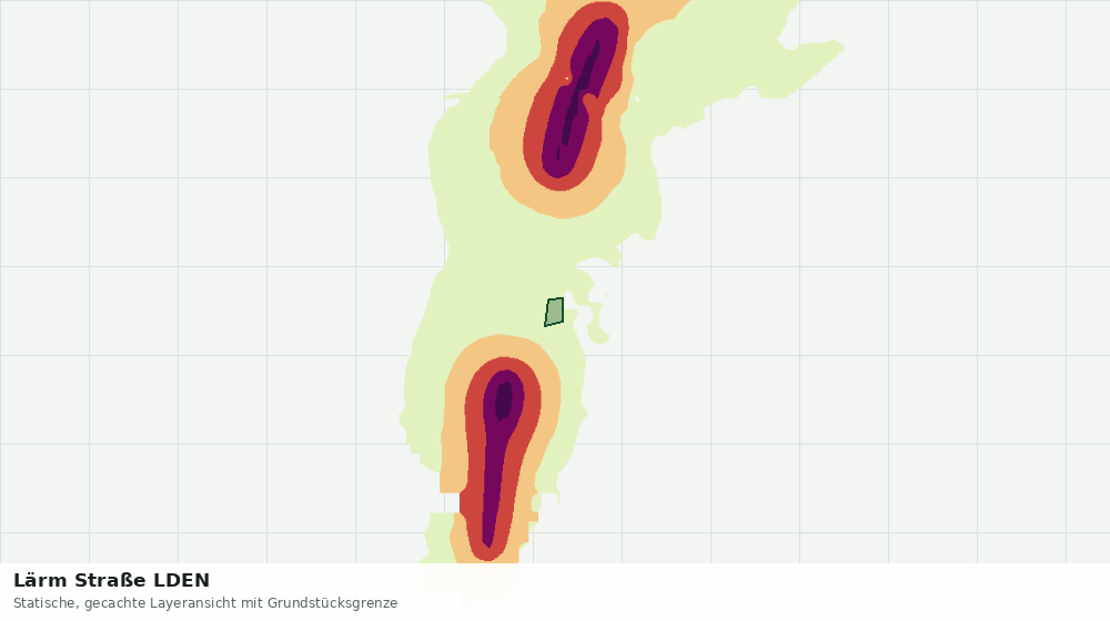 Statische Kartenansicht: Lärm Straße LDEN