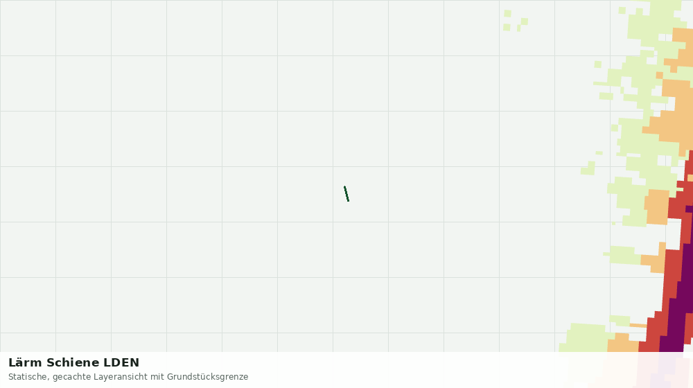 Statische Kartenansicht: Lärm Schiene LDEN