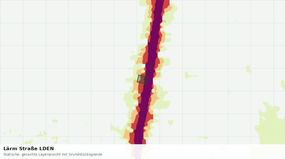 Statische Kartenansicht: Lärm Straße LDEN