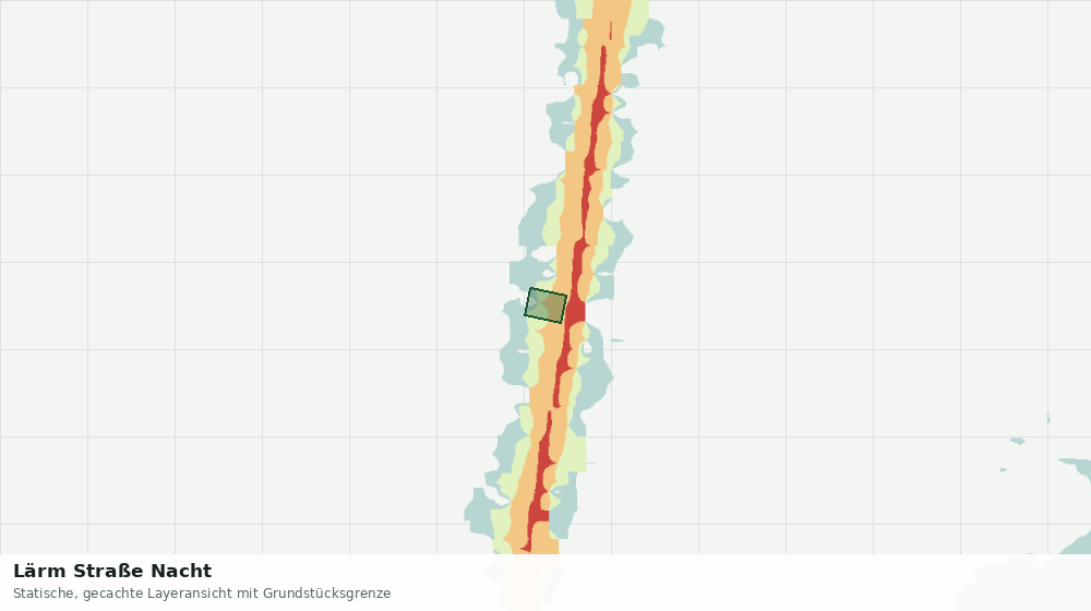 Statische Kartenansicht: Lärm Straße Nacht