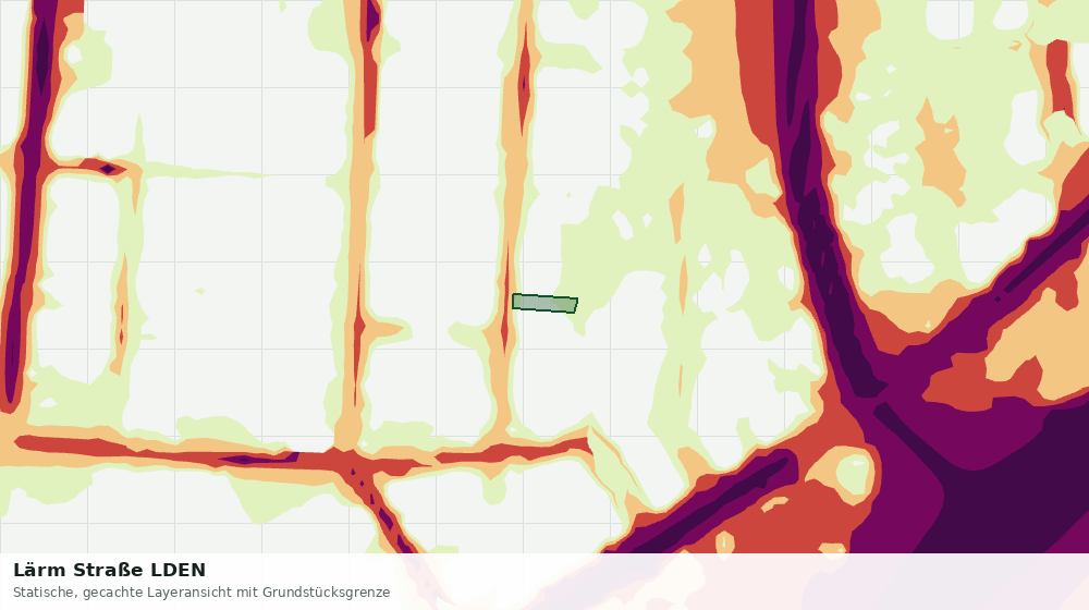 Statische Kartenansicht: Lärm Straße LDEN