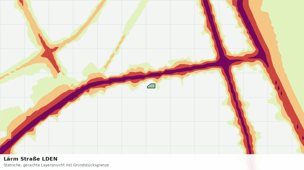 Statische Kartenansicht: Lärm Straße LDEN