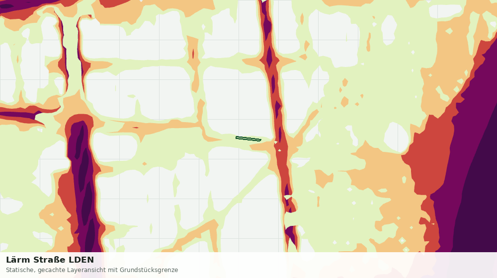 Statische Kartenansicht: Lärm Straße LDEN