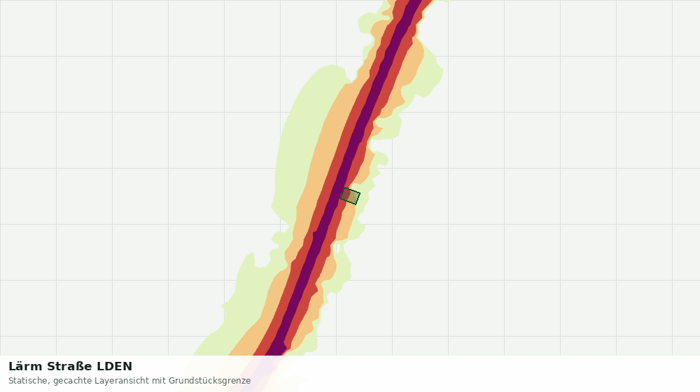 Statische Kartenansicht: Lärm Straße LDEN