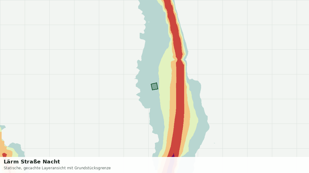 Statische Kartenansicht: Lärm Straße Nacht