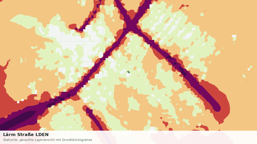 Statische Kartenansicht: Lärm Straße LDEN