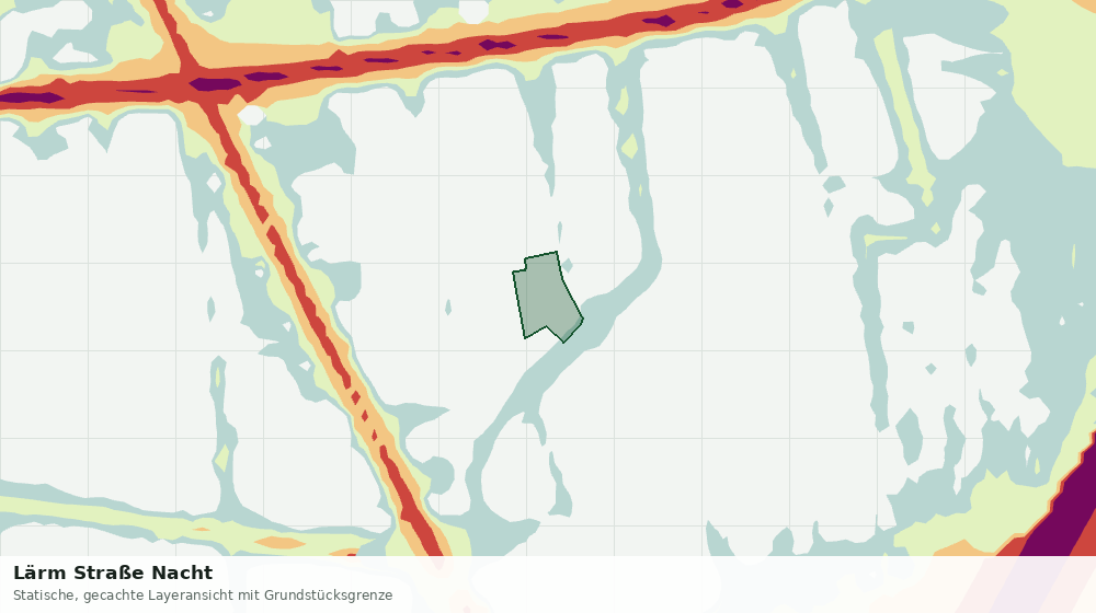 Statische Kartenansicht: Lärm Straße Nacht