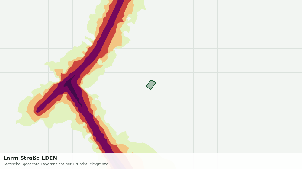 Statische Kartenansicht: Lärm Straße LDEN