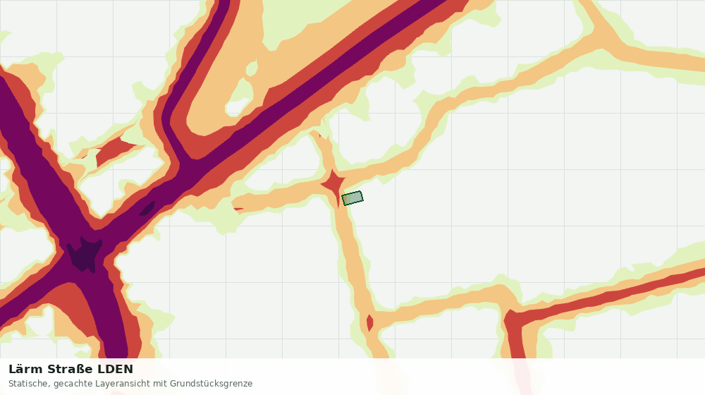 Statische Kartenansicht: Lärm Straße LDEN