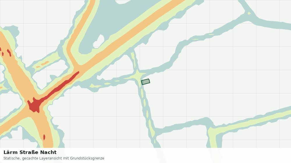 Statische Kartenansicht: Lärm Straße Nacht