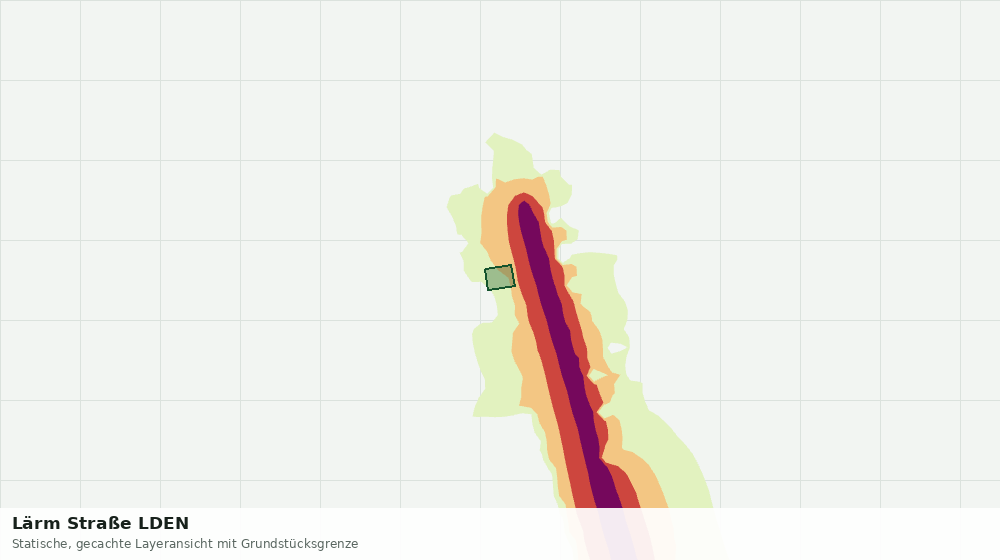 Statische Kartenansicht: Lärm Straße LDEN
