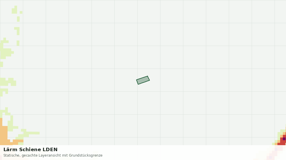Statische Kartenansicht: Lärm Schiene LDEN