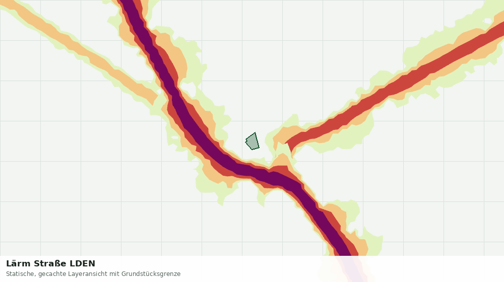 Statische Kartenansicht: Lärm Straße LDEN