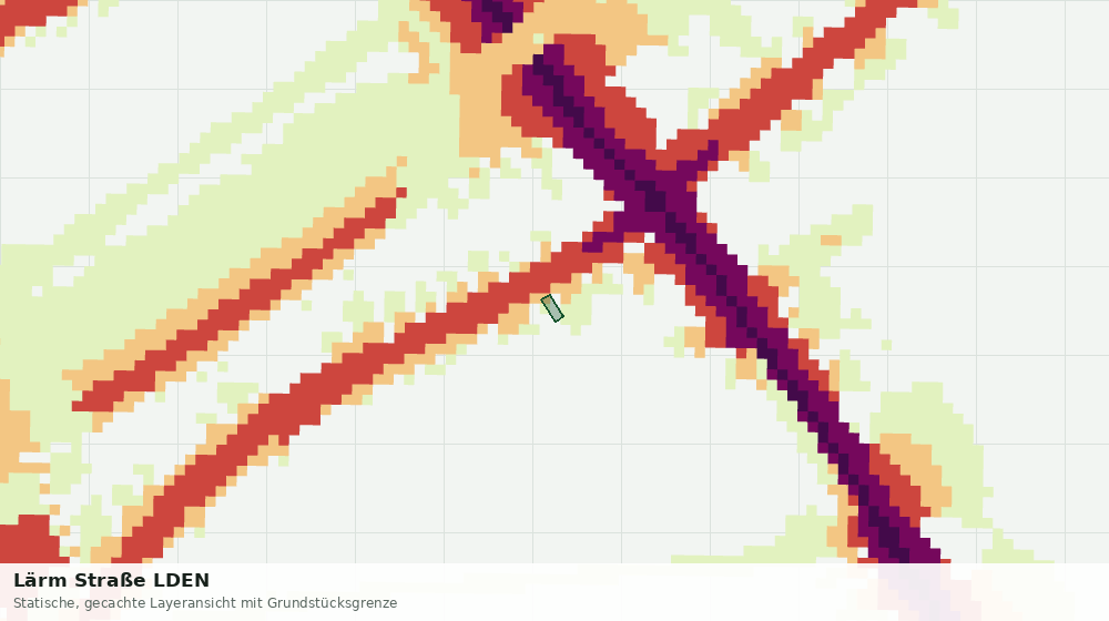 Statische Kartenansicht: Lärm Straße LDEN