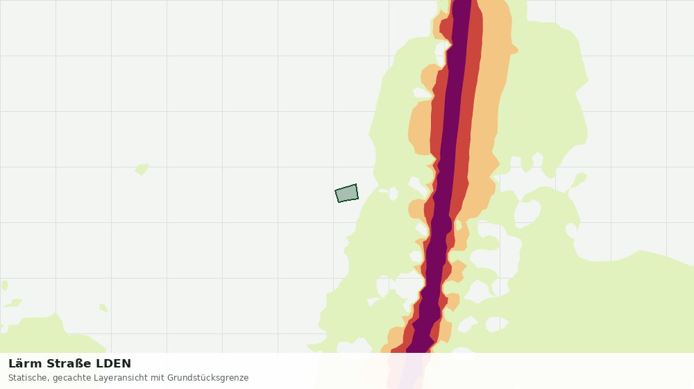Statische Kartenansicht: Lärm Straße LDEN