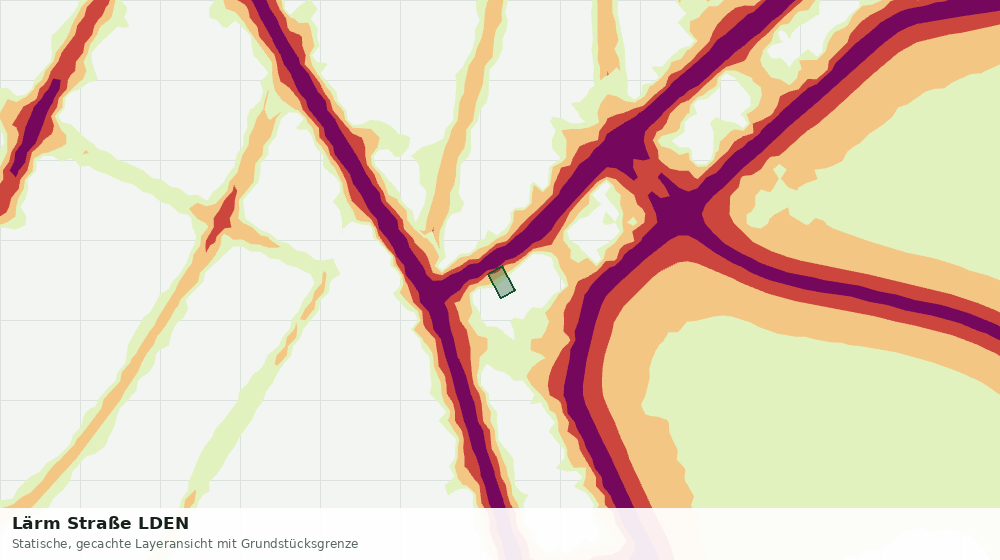 Statische Kartenansicht: Lärm Straße LDEN