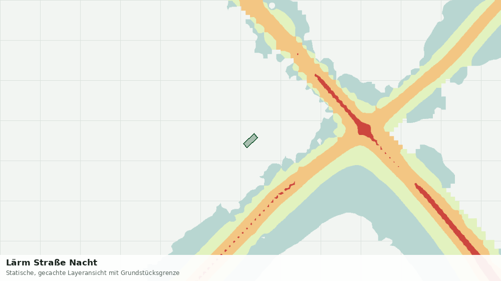 Statische Kartenansicht: Lärm Straße Nacht