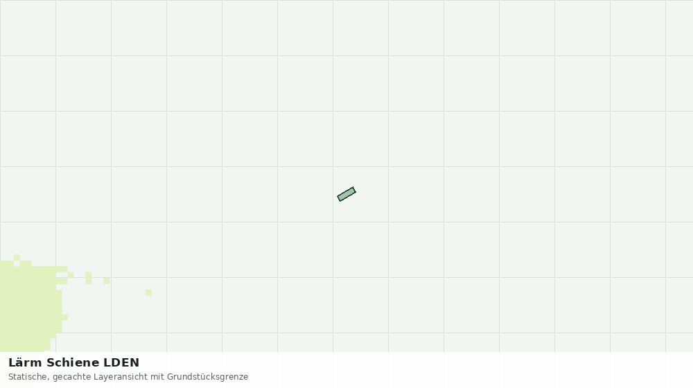 Statische Kartenansicht: Lärm Schiene LDEN