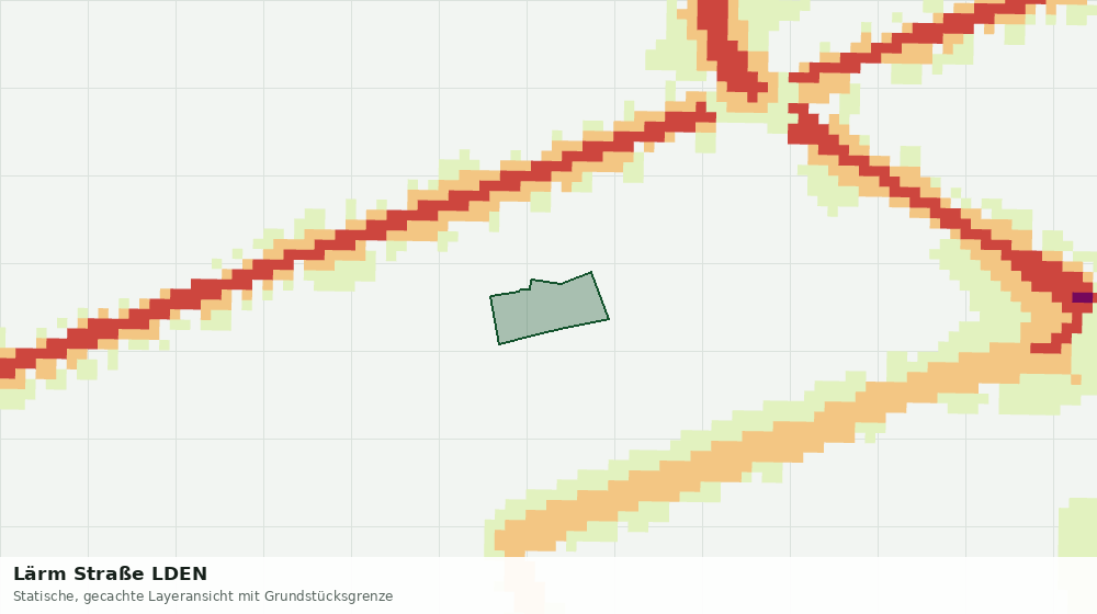 Statische Kartenansicht: Lärm Straße LDEN