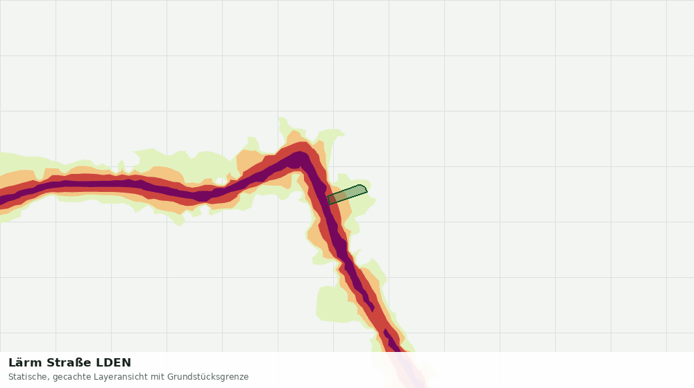 Statische Kartenansicht: Lärm Straße LDEN