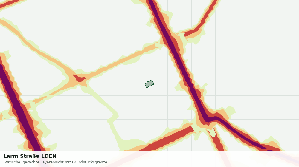 Statische Kartenansicht: Lärm Straße LDEN