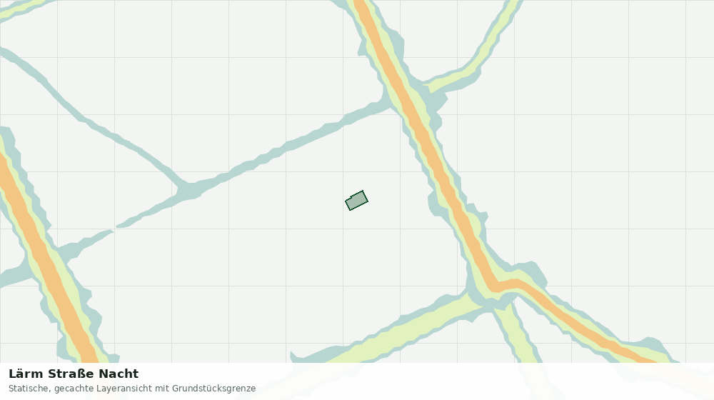 Statische Kartenansicht: Lärm Straße Nacht